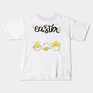 Happy Easter funny chick Kids T-Shirt